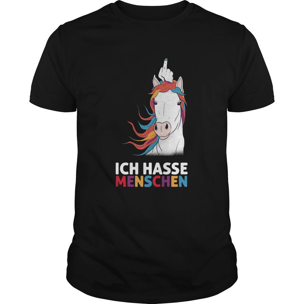 Unicorn Ich Hasse Menschen Shirt
